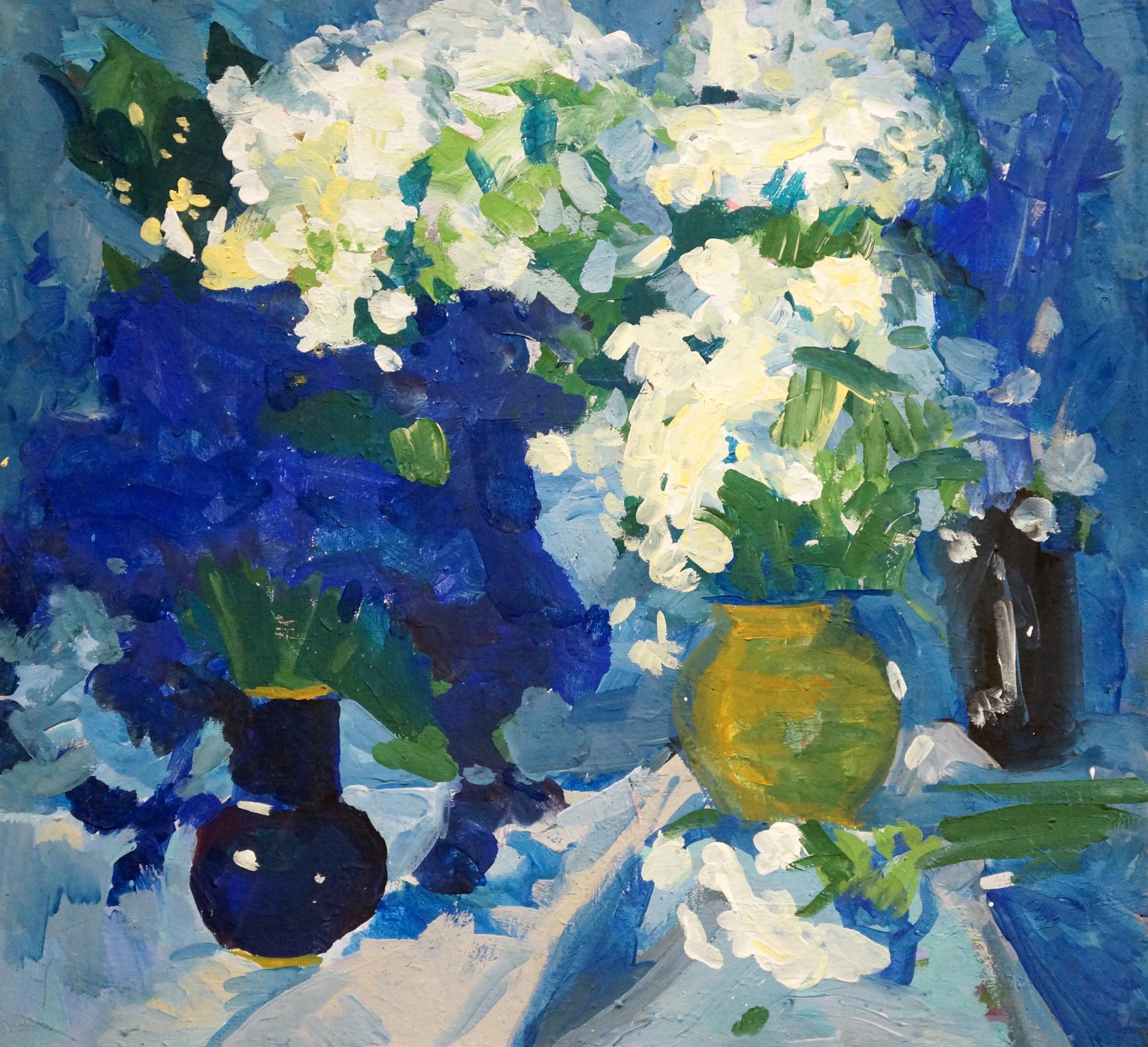 Oil painting Spring flowers