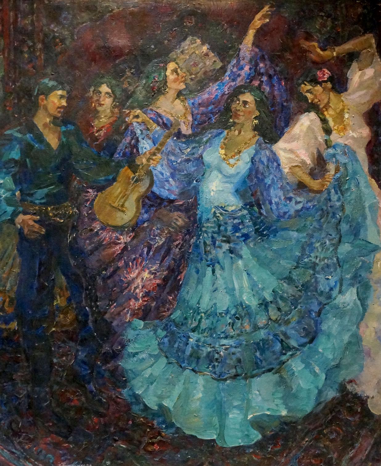 Oil painting Gypsies Tytarenko Odarka Anatoliivna