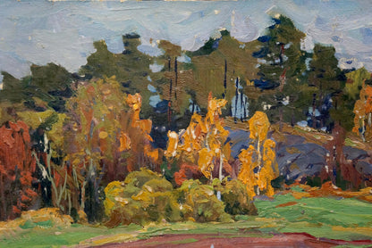 Oil painting Autumn came Fomin Anatoly Nikiforovich