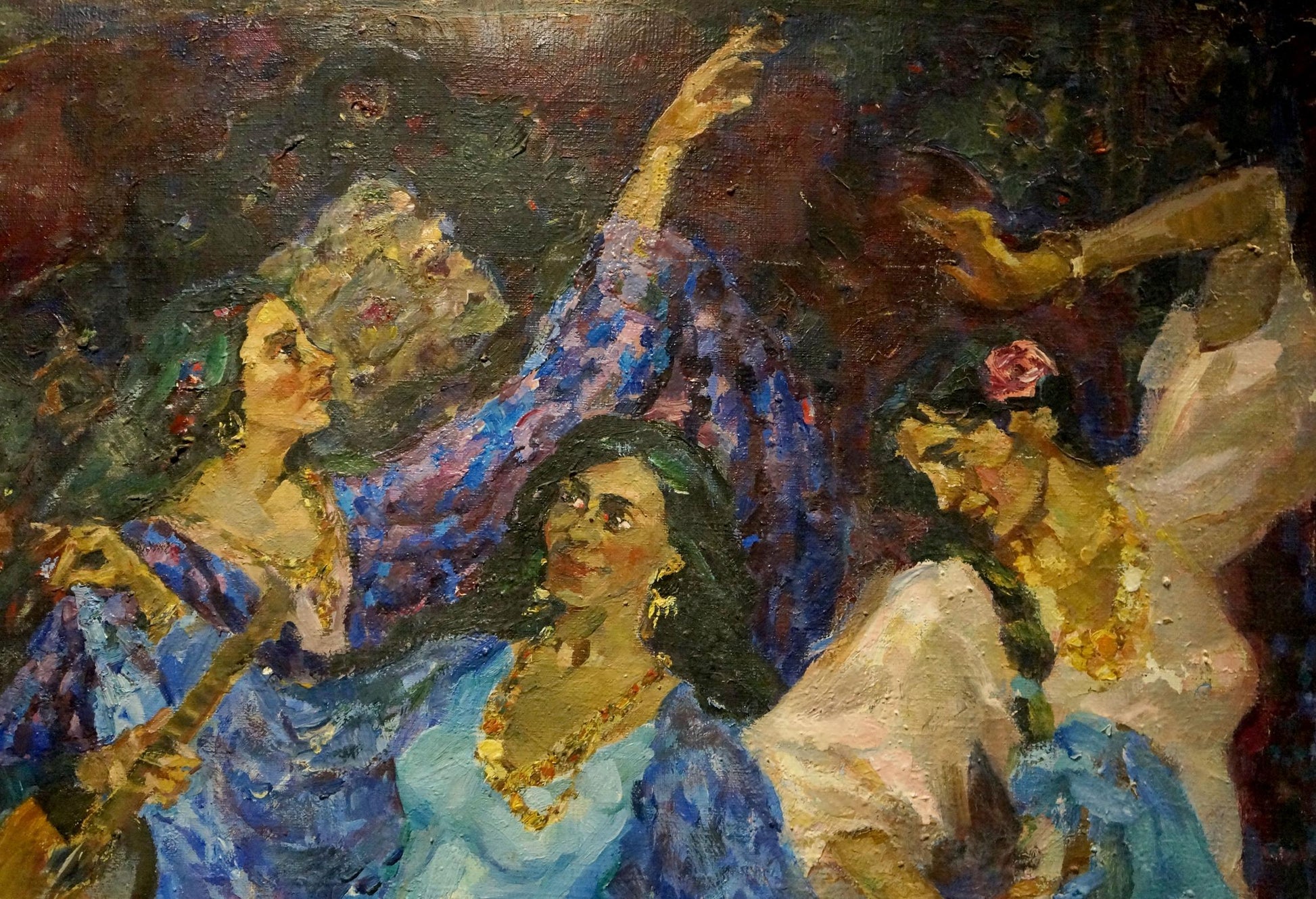 Odarka Anatoliivna Tytarenko's oil painting titled "Gypsies"
