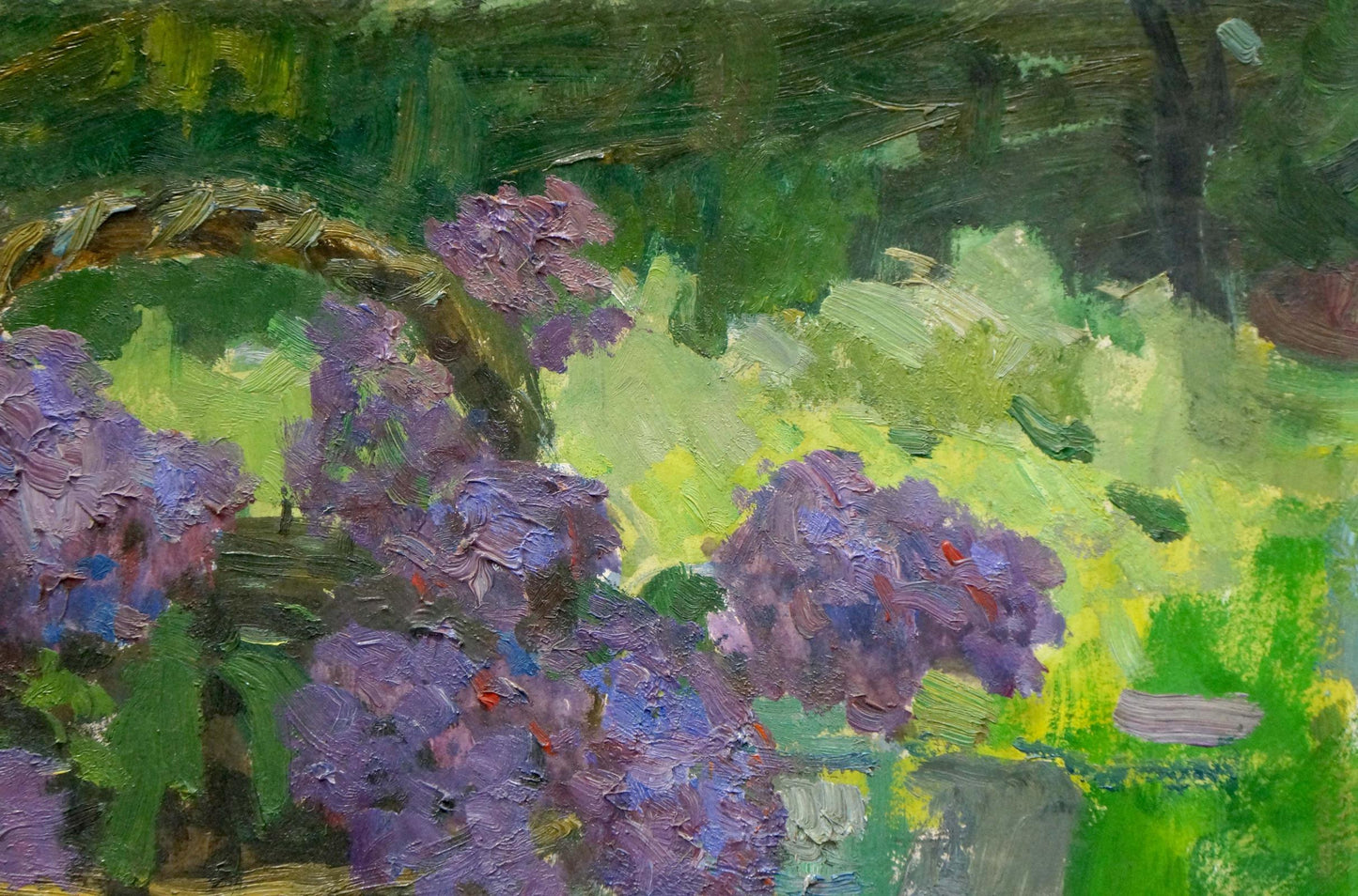 Oil painting Lilac with a mug Stepan Filippovich Golub