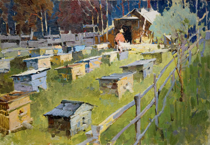 Oil painting Apiary Serbutovsky Andrey Andreevich