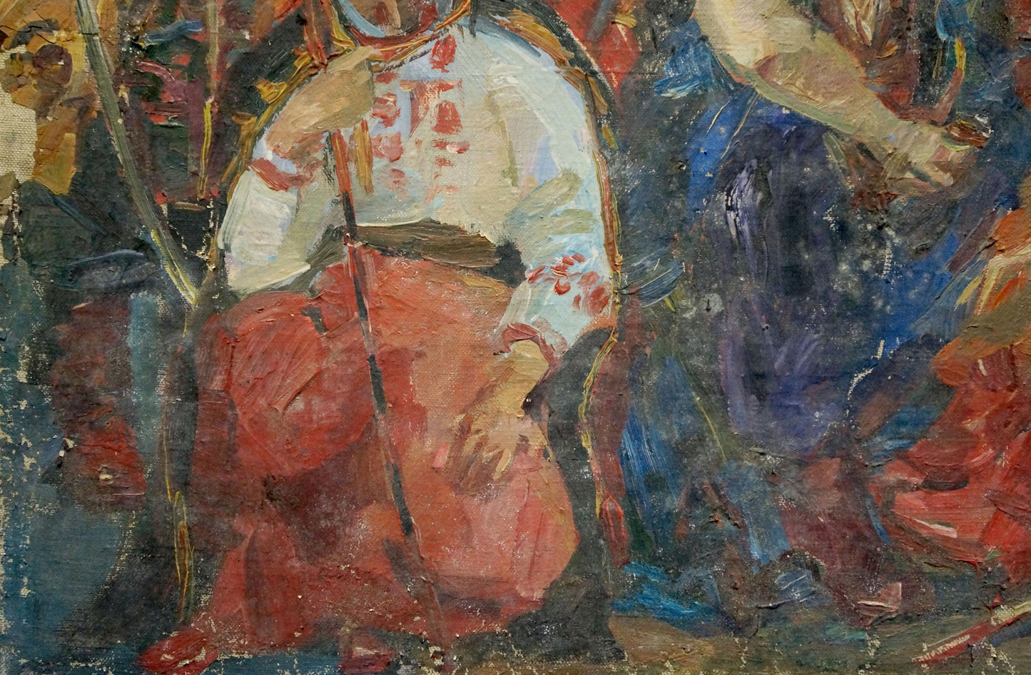 Oil painting Cossack Leaders Portrait Maria Titarenko