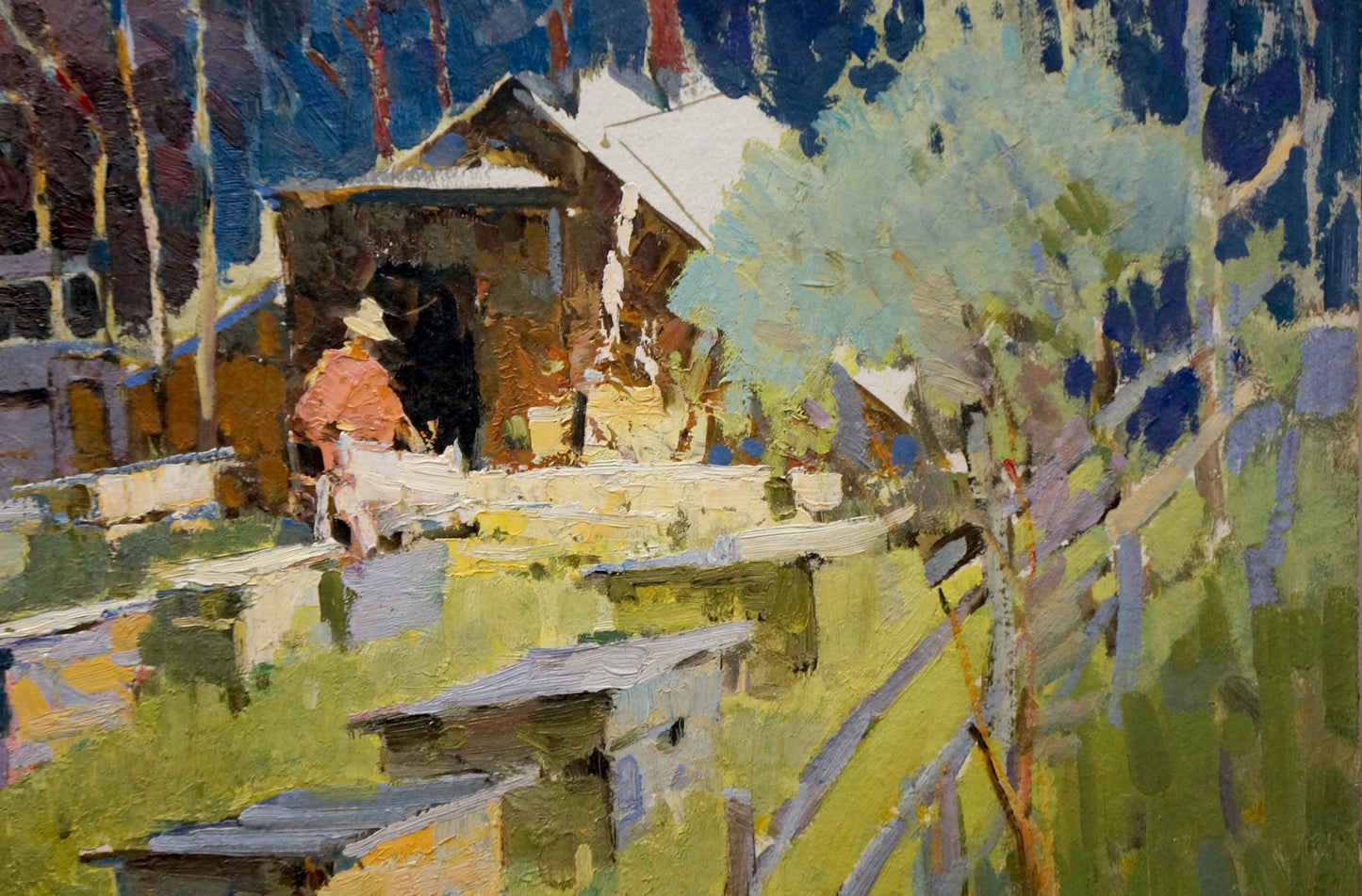 Oil painting Apiary Serbutovsky Andrey Andreevich
