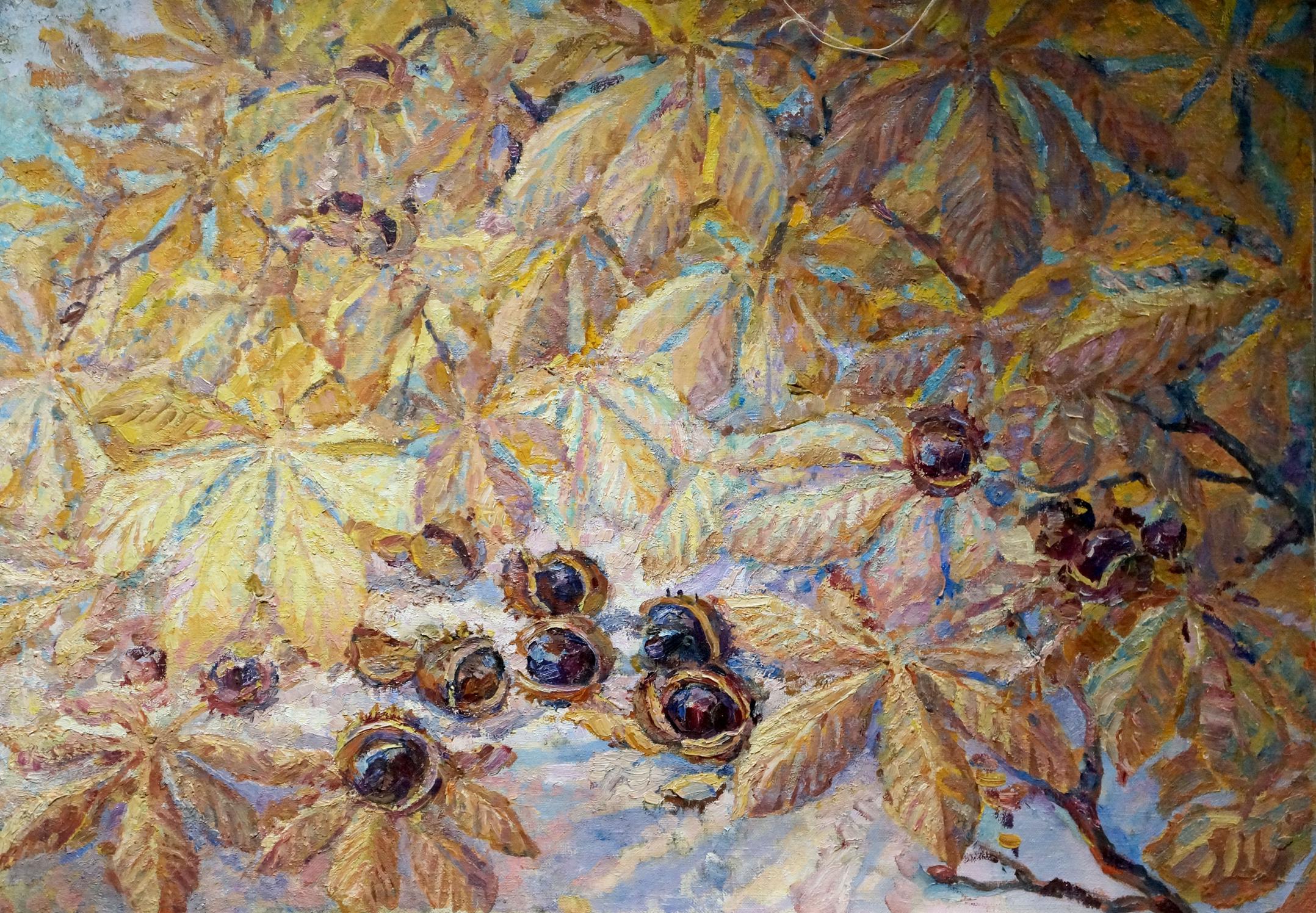 Oil painting Chestnuts Titarenko Maria Anatolyevna