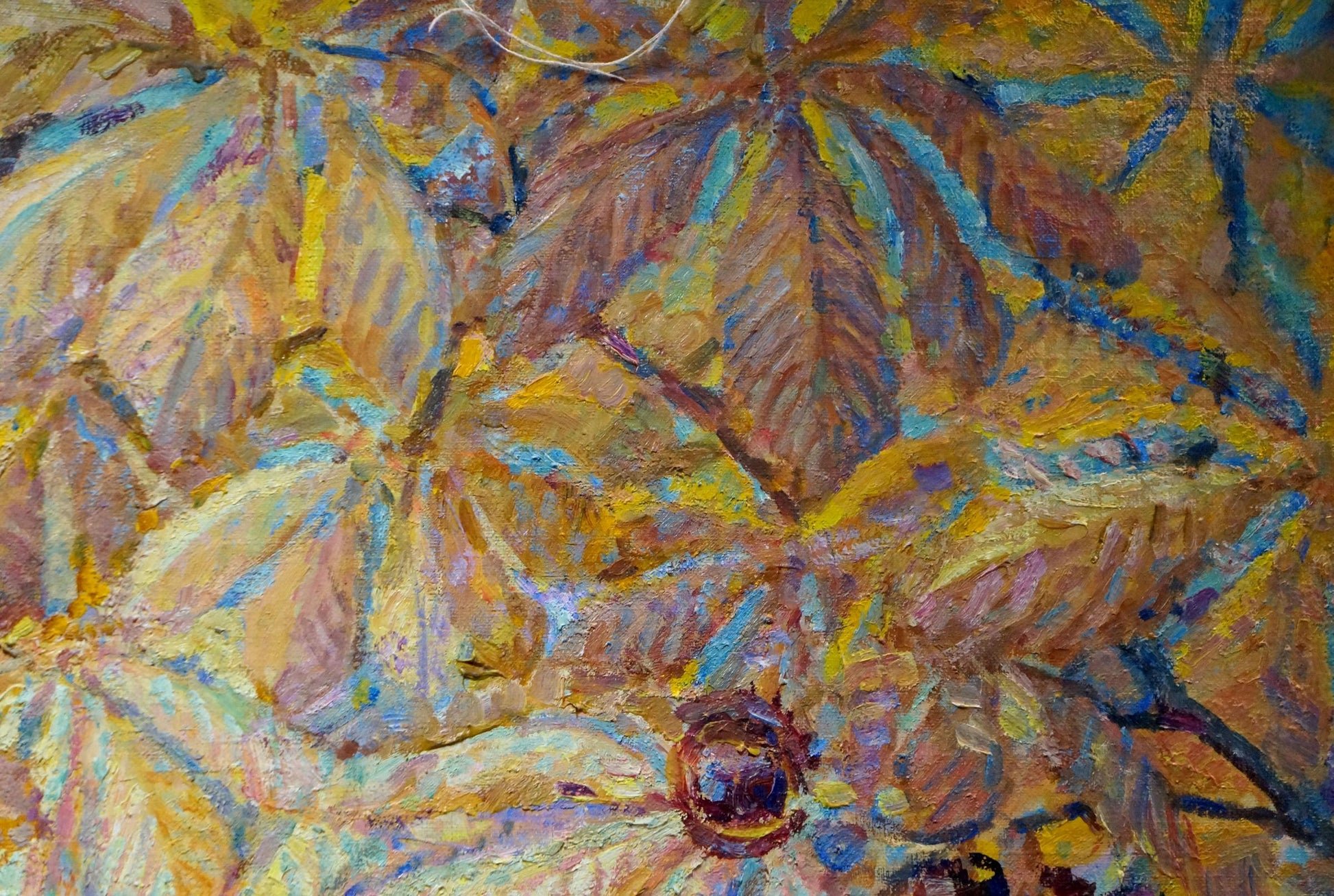 Maria Anatolyevna Titarenko's oil painting capturing "Chestnuts"