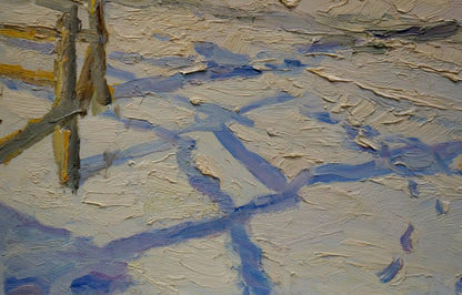 Oil painting Winter landscape Sulimenko Petr Stepanovich