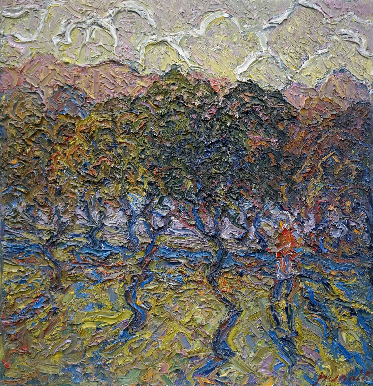 Abstract oil painting Sunny day Fomin Anatoly Nikiforovich