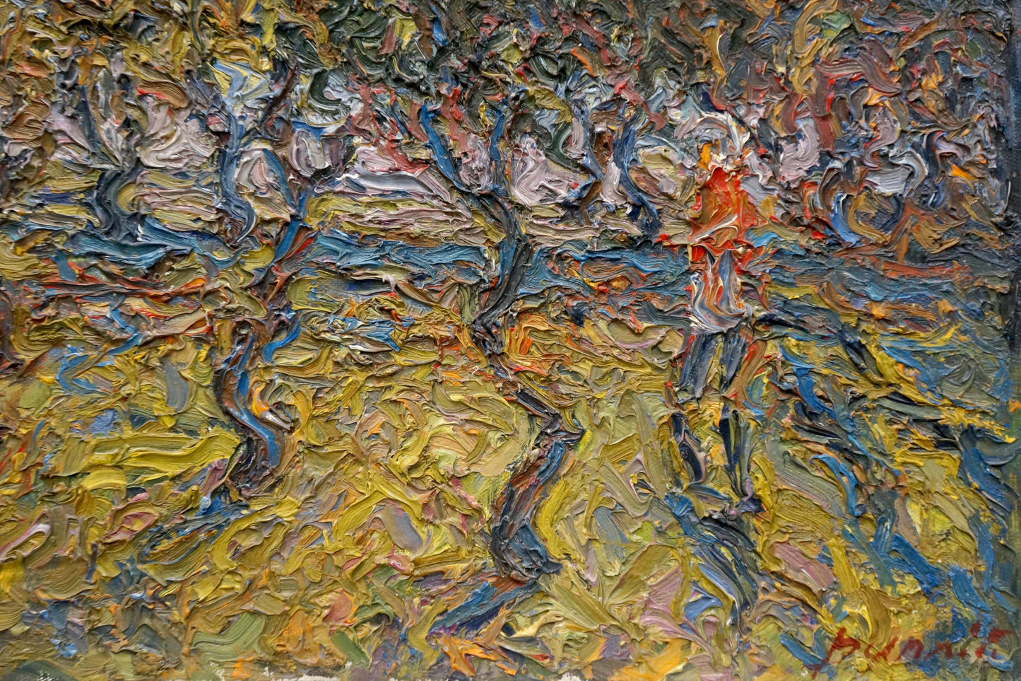 Abstract oil painting Sunny day Fomin Anatoly Nikiforovich