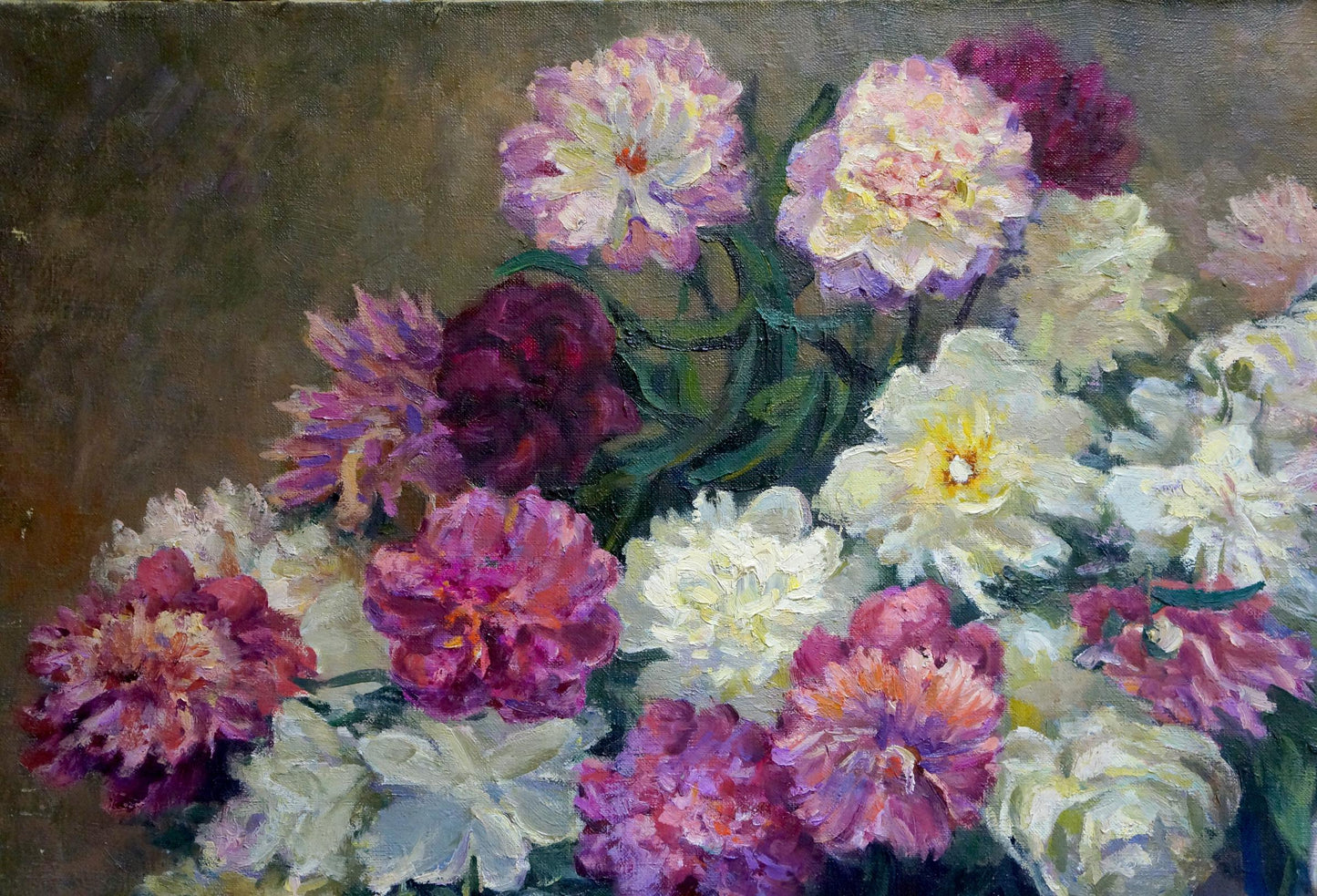 Oil painting Bouquet of flowers Krasnov N.G.