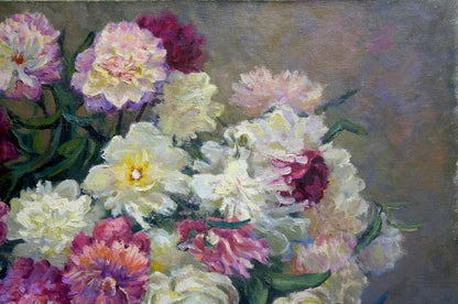 Oil painting Bouquet of flowers Krasnov N.G.