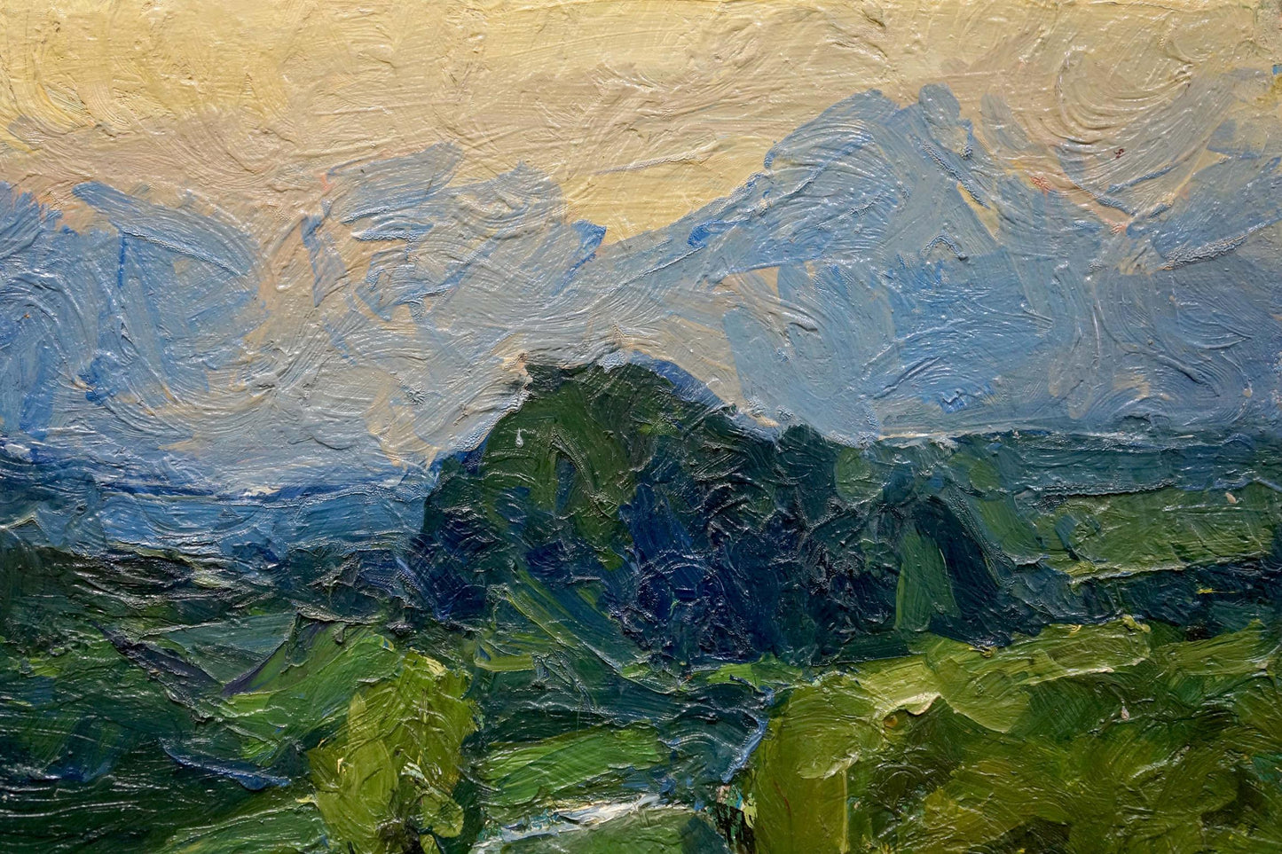 Oil painting Waterfall Dupliy Sergey Alexandrovich