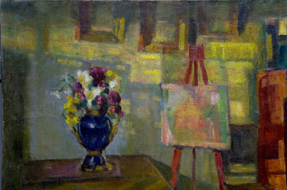 Oil painting Room interior