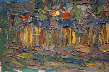 Abstract oil painting Evening Dupliy Sergey Alexandrovich