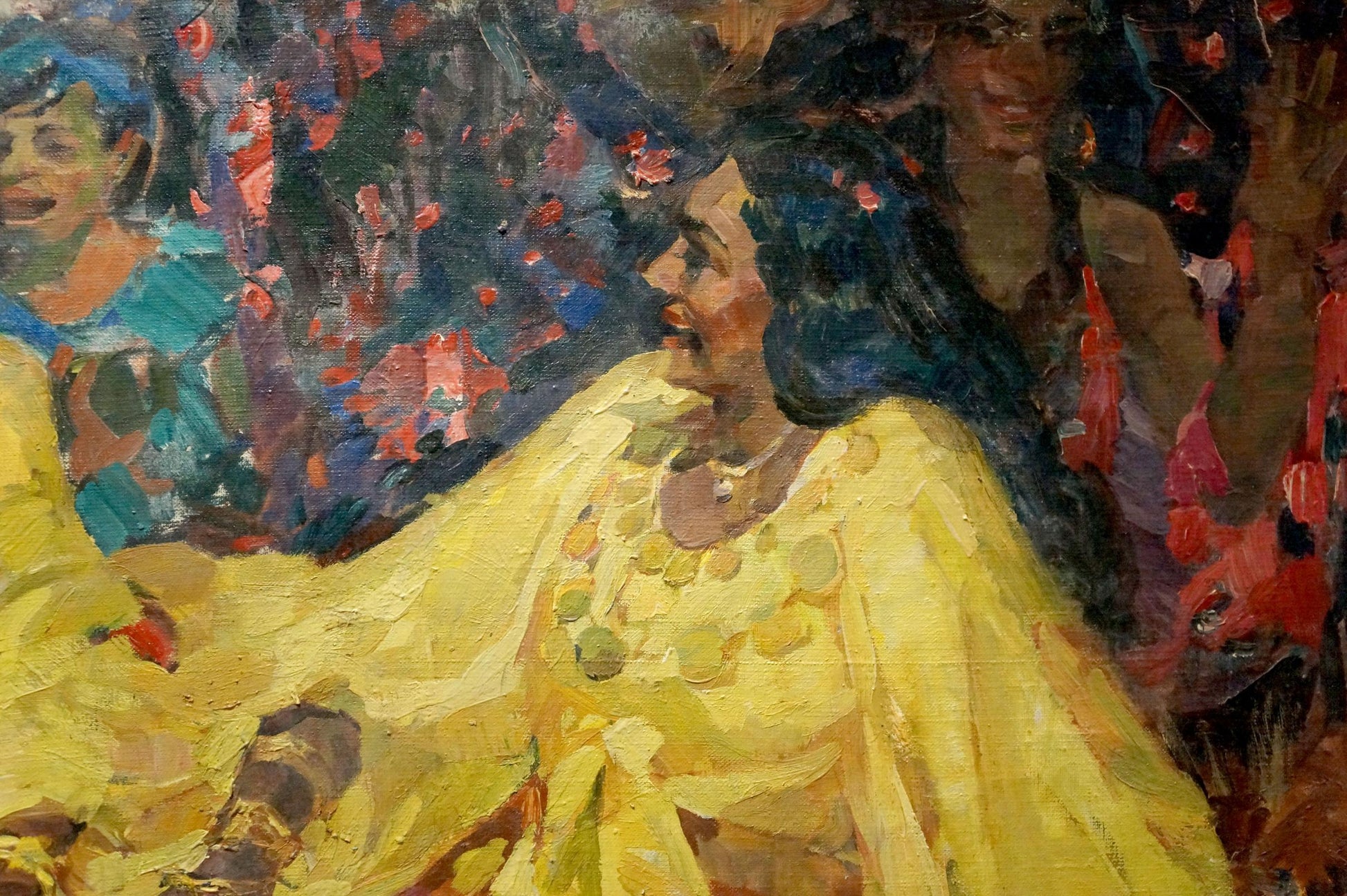 Gypsy maidens depicted in an oil painting by Maria Titarenko.