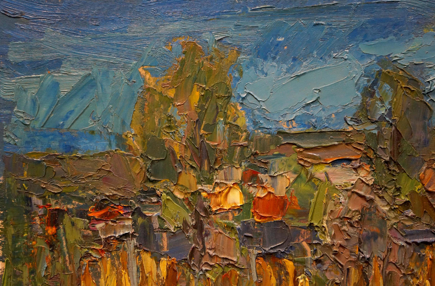 Abstract oil painting Evening Dupliy Sergey Alexandrovich