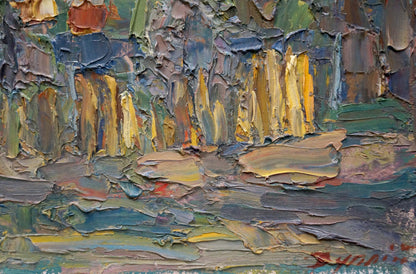 Abstract oil painting Evening Dupliy Sergey Alexandrovich