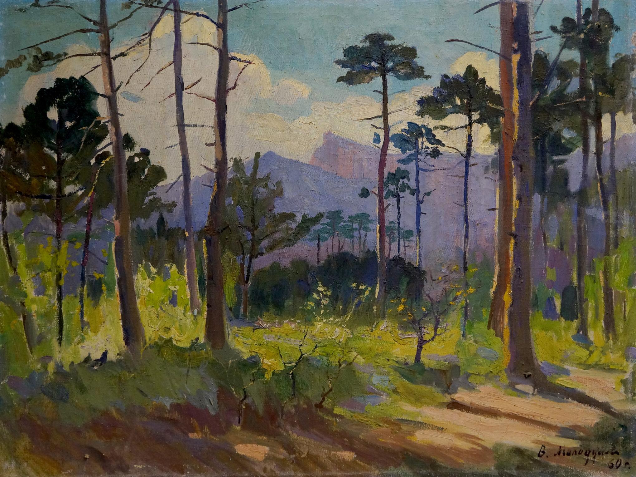 Oil painting Forest V. Molodtsov