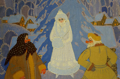 Oil painting Winter fairy tale Olga Vladimirovna Malysheva