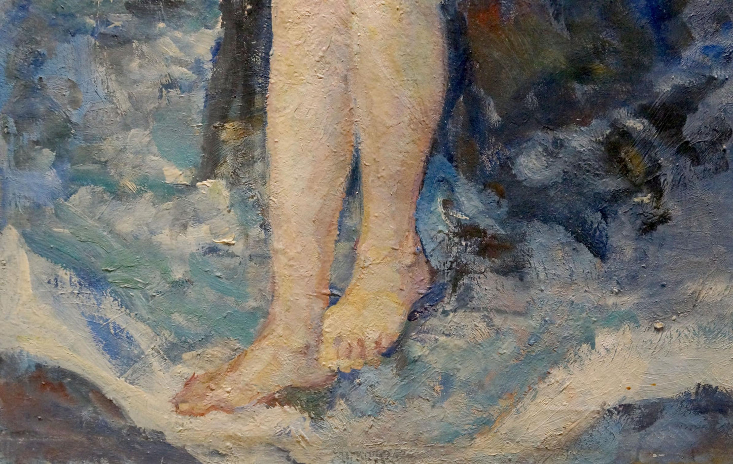 Oil painting Naked girl on the shore Tytarenko Odarka Anatoliivna