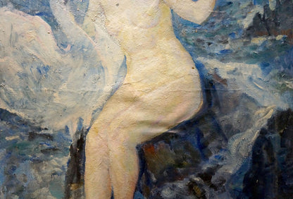 Oil painting Naked girl on the shore Tytarenko Odarka Anatoliivna