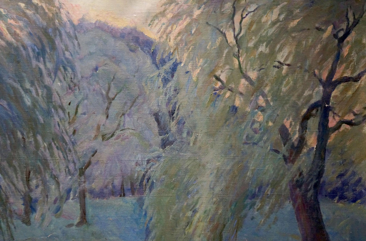 Oil painting Forest pond Tytarenko Odarka Anatoliivna