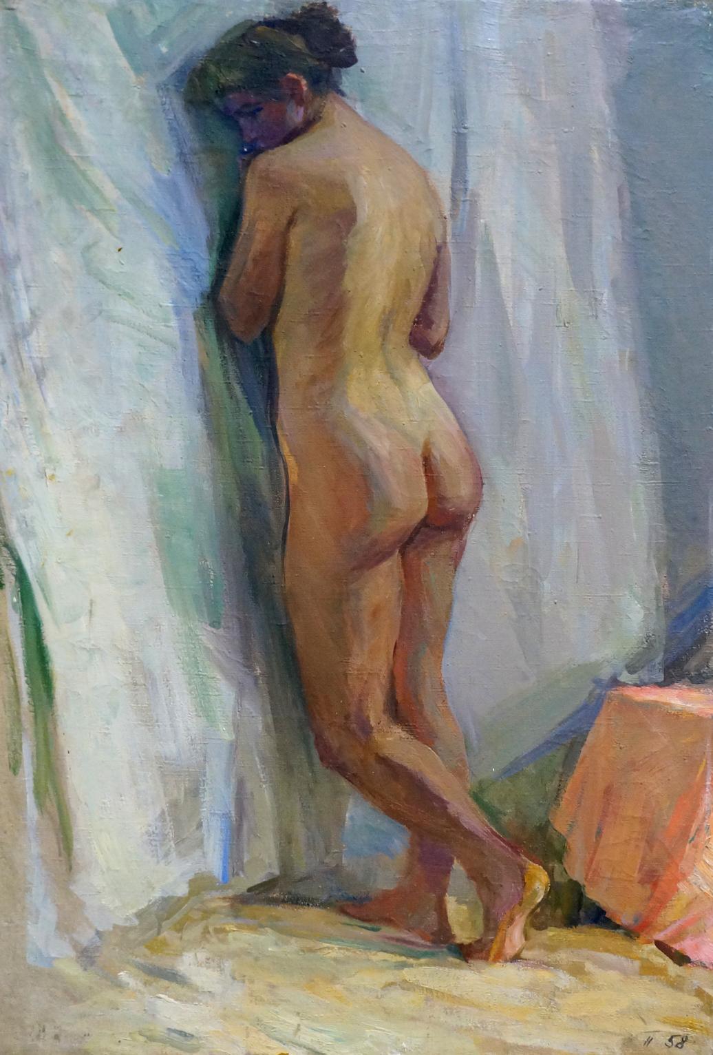 Oil painting Naked portrait of a girl Pavlyuk Victor Illarionovich