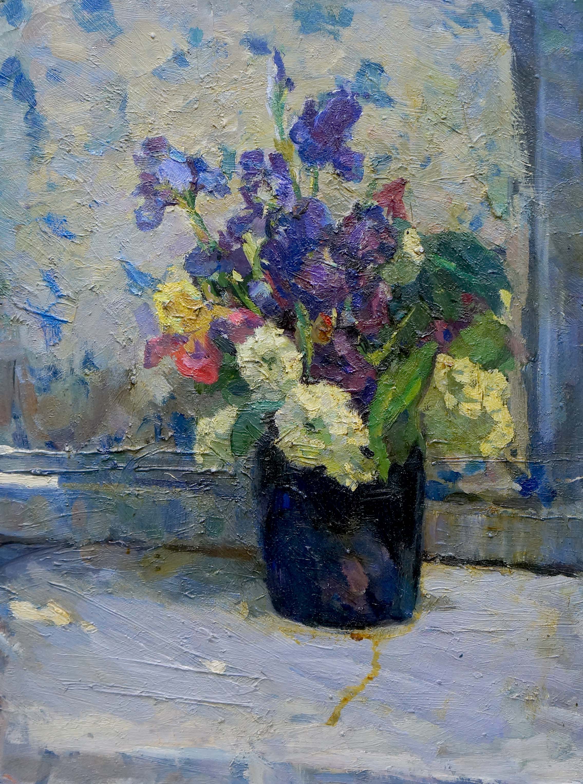 Oil painting Flowers Samokhin Vladimir Kalistratovich