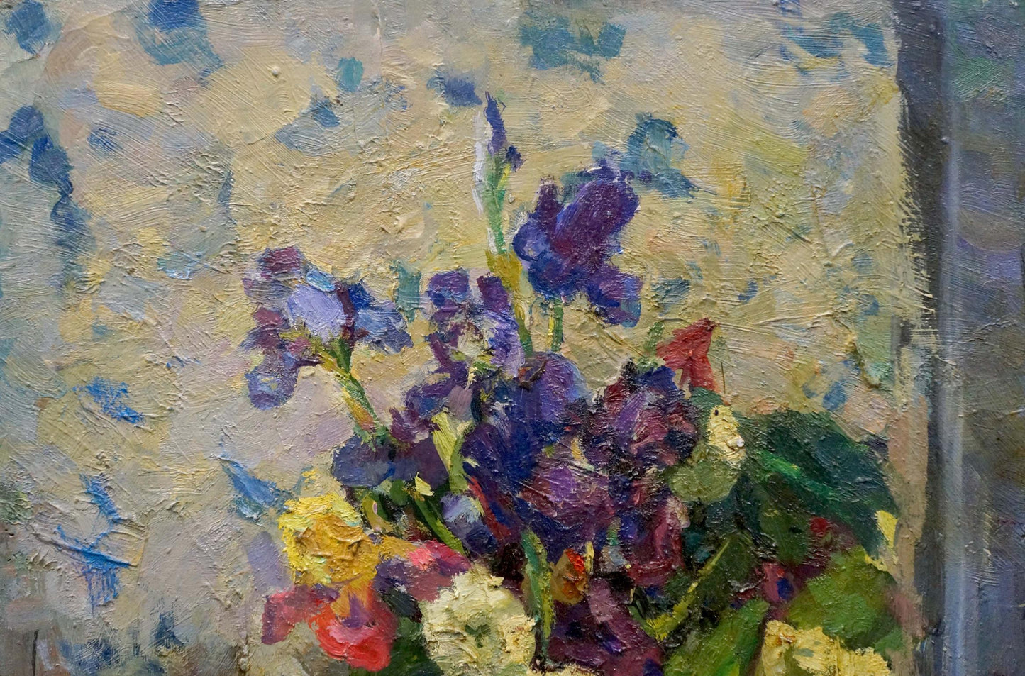 Oil painting Flowers Samokhin Vladimir Kalistratovich