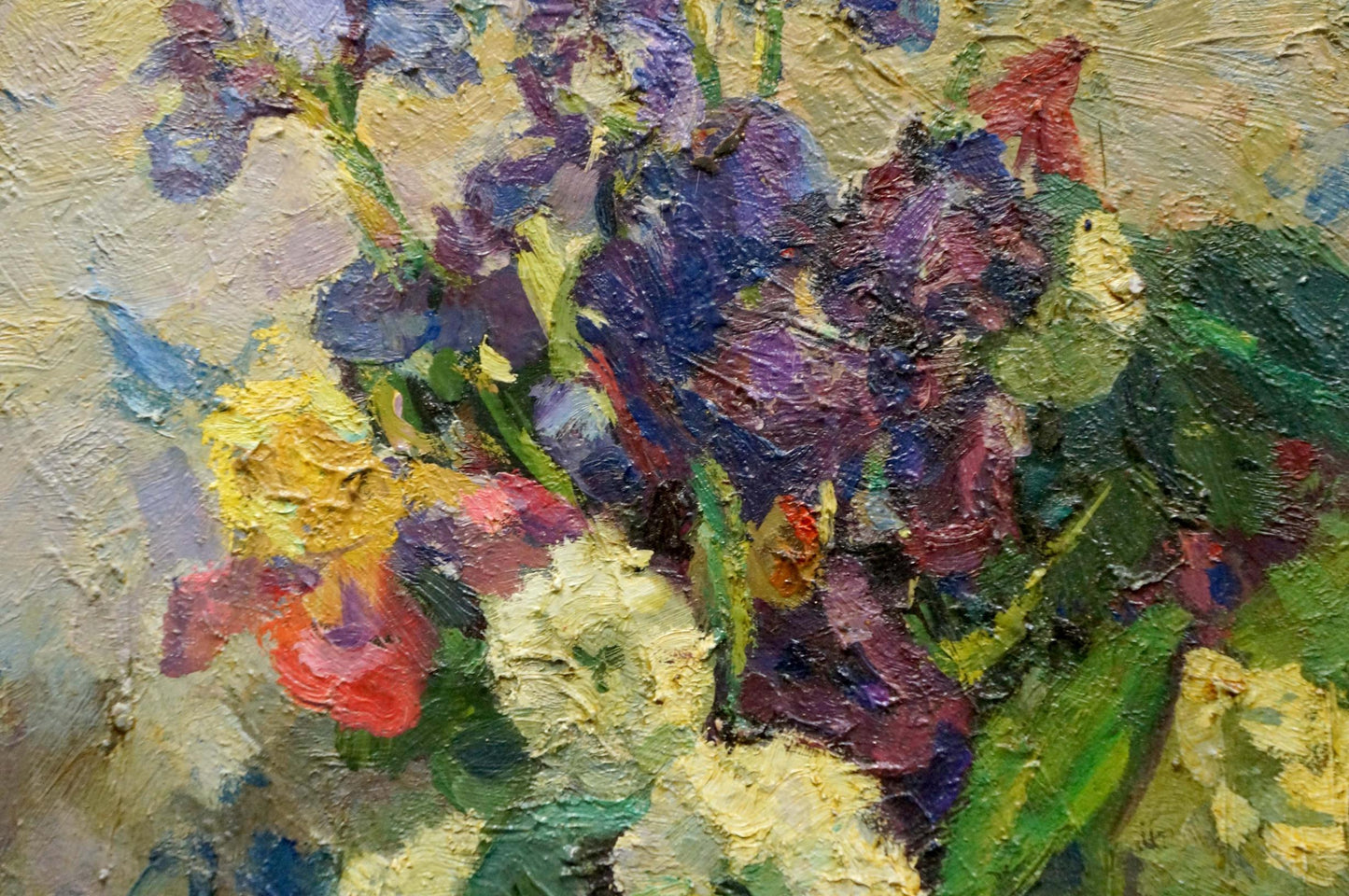 Oil painting Flowers Samokhin Vladimir Kalistratovich