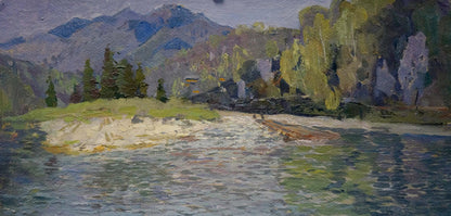 Oil painting River landscape Kropko Alexander Petrovich