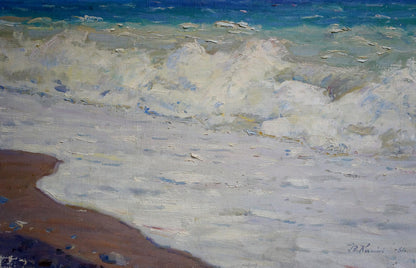 Oil painting Waves in the sea Grigory Kisil