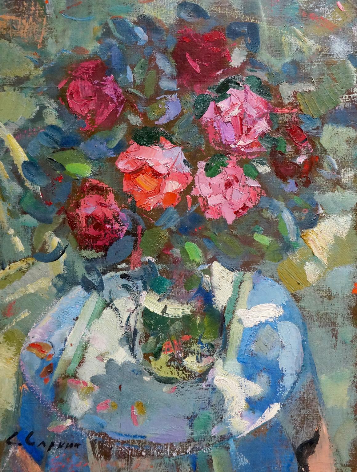 Oil painting Red roses Artur Sarkisyan