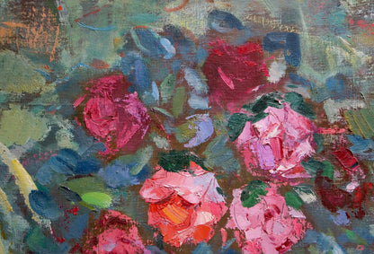 Oil painting Red roses Artur Sarkisyan