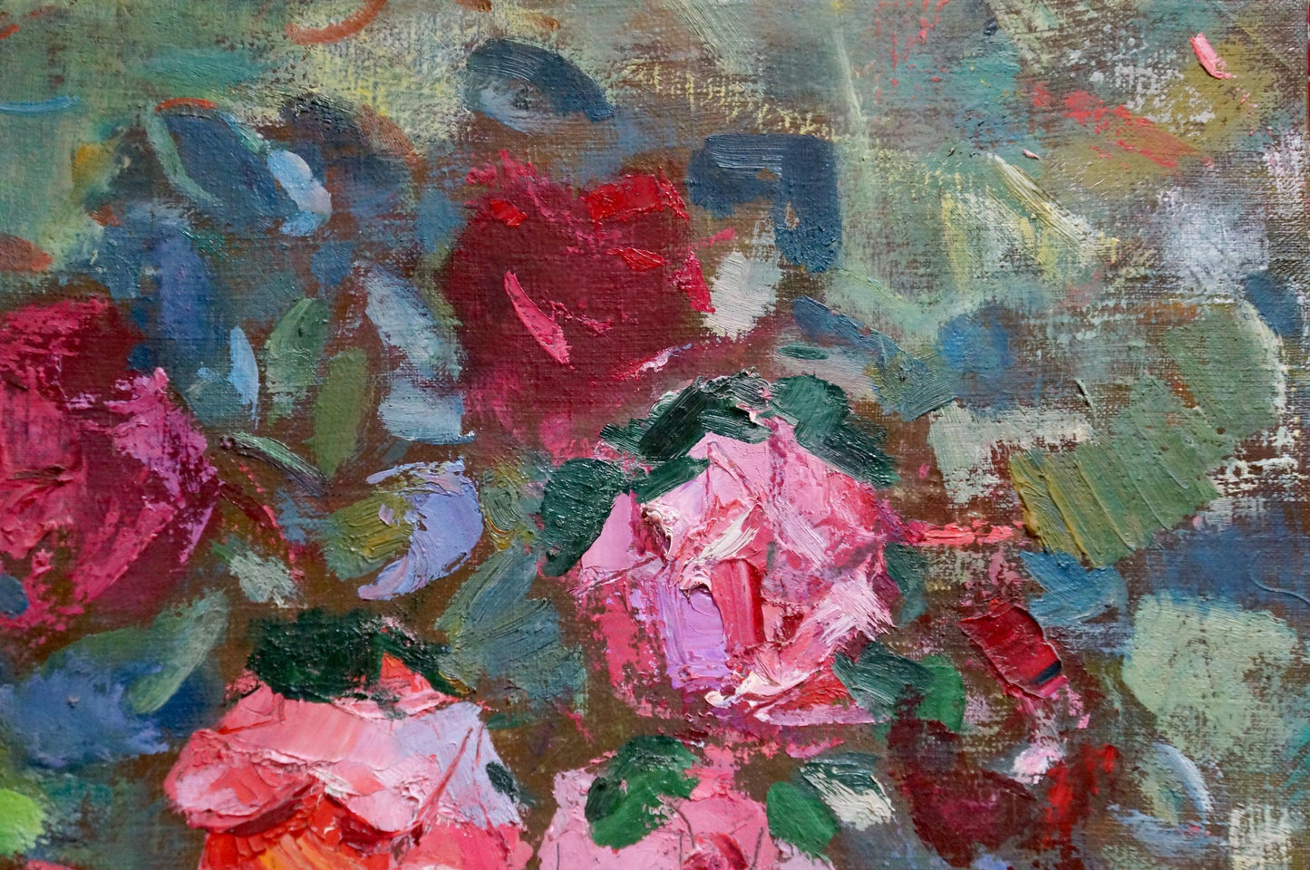 Oil painting Red roses Artur Sarkisyan