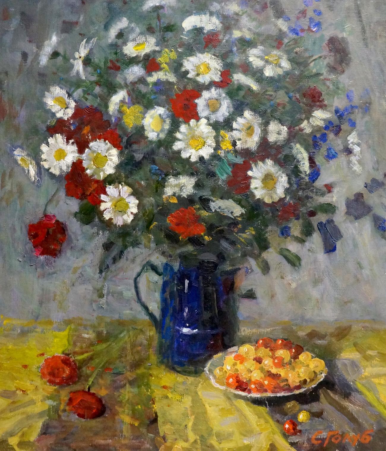 Oil painting Daisies Golub Stepan Filippovich