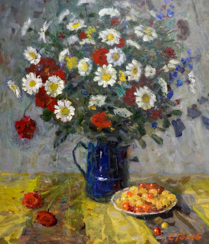 Oil painting Daisies Golub Stepan Filippovich