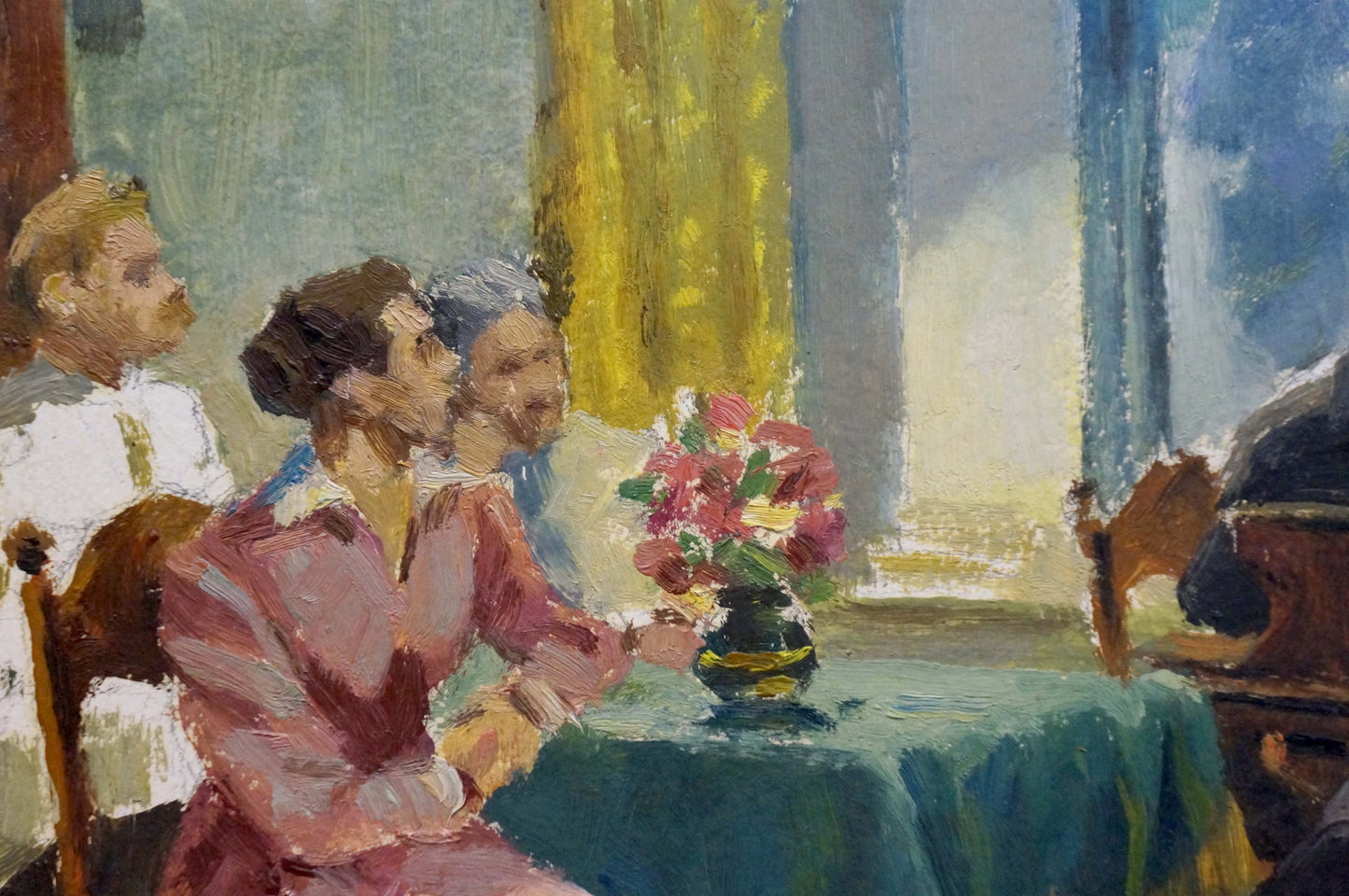 Oil painting Meeting at Lenin Yelena Petrovna Samokish-Sudkovskaya