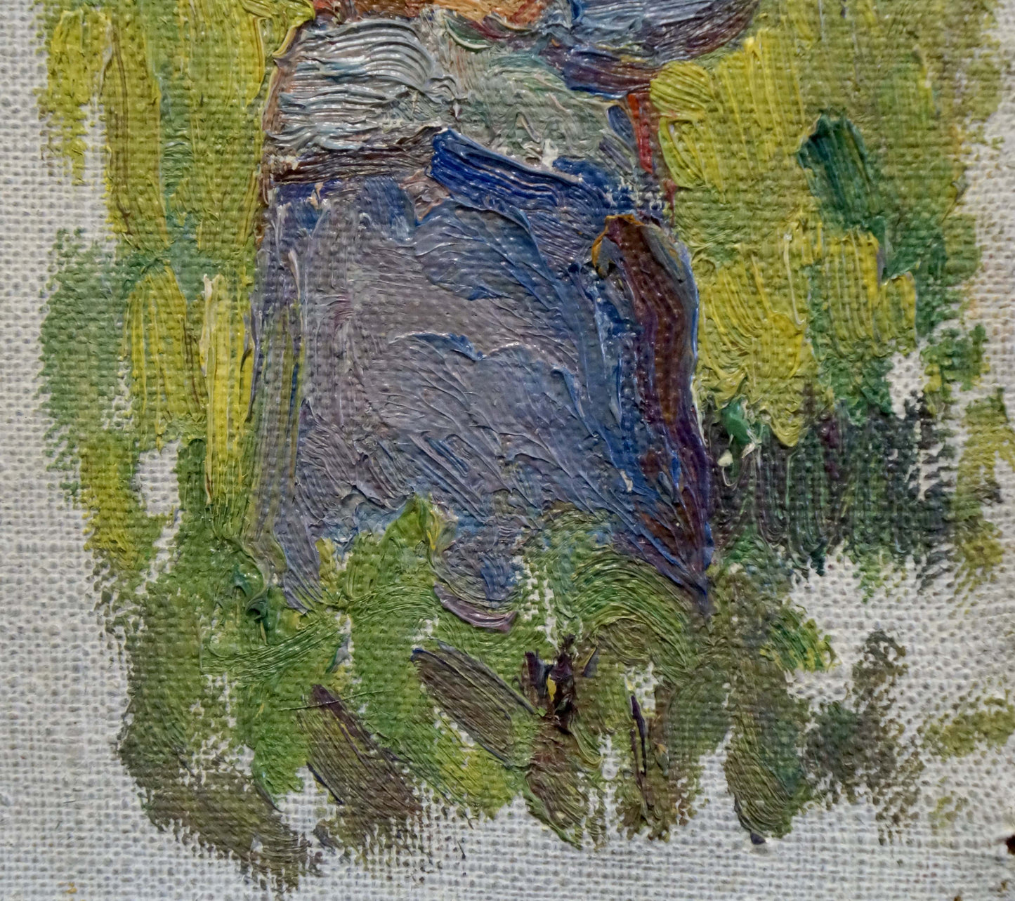 Oil painting Grandmother's portrait Tsvetkova V. P.