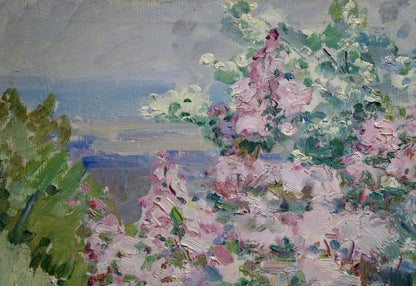 Oil painting Lilac blooms Artym Olga Markovna