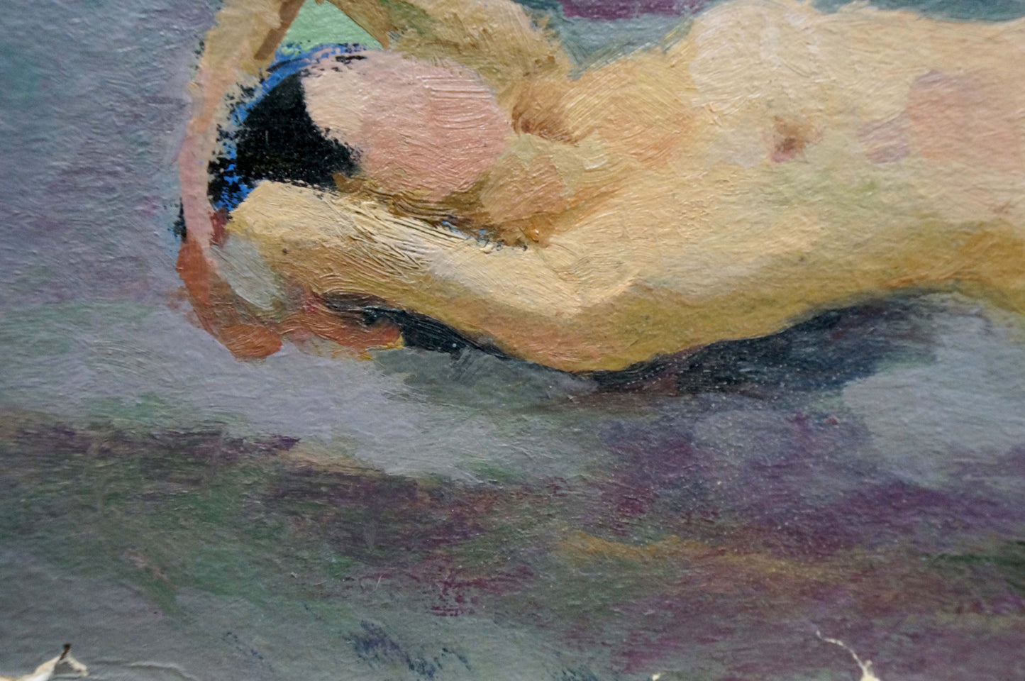 Oil painting Naked girl Tsvetkova V. P.