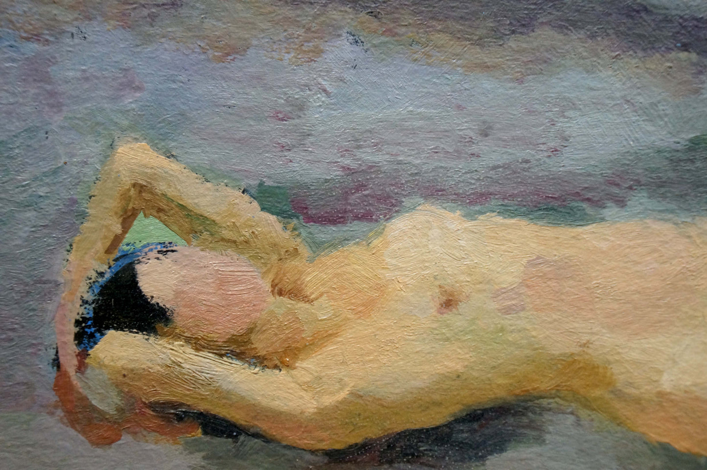 Oil painting Naked girl Tsvetkova V. P.