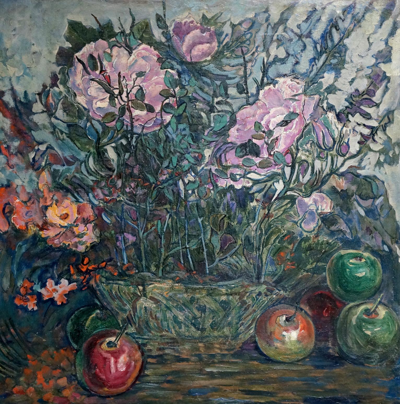 Oil painting By the gardens