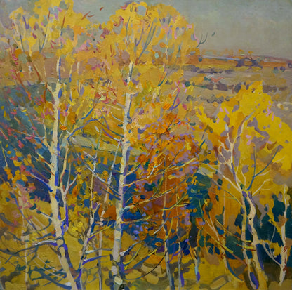 Oil painting Golden autumn Kolesnik Boris Afanasevich