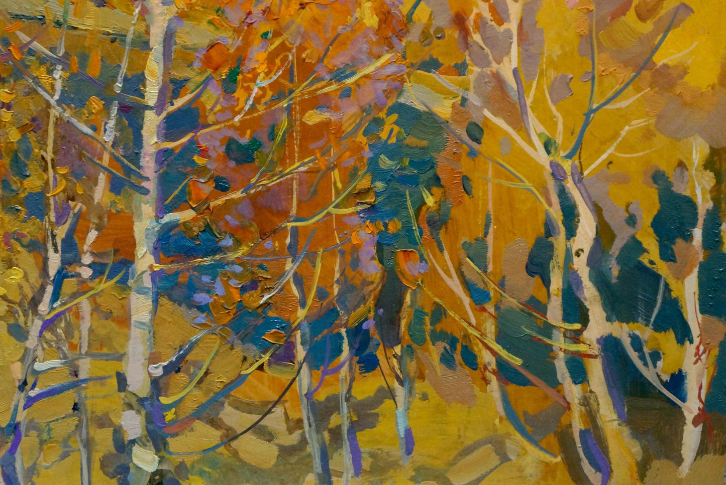 Kolesnik's oil painting showcases the beauty of the golden season