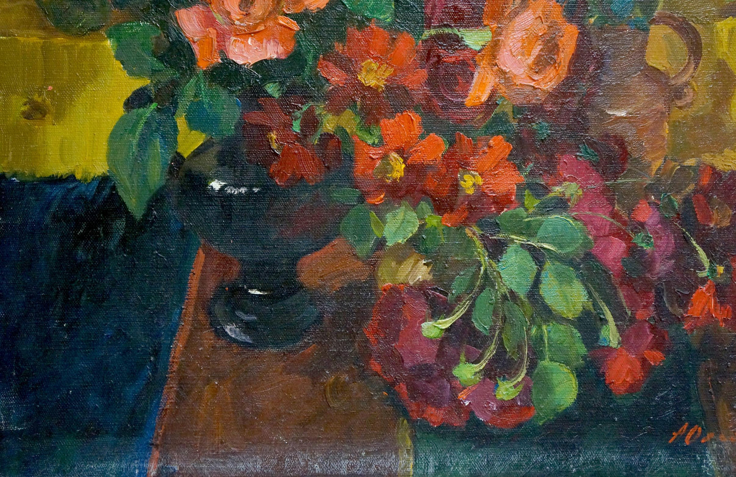 Oil painting Bouquet of roses Oleinik Anna Petrovna