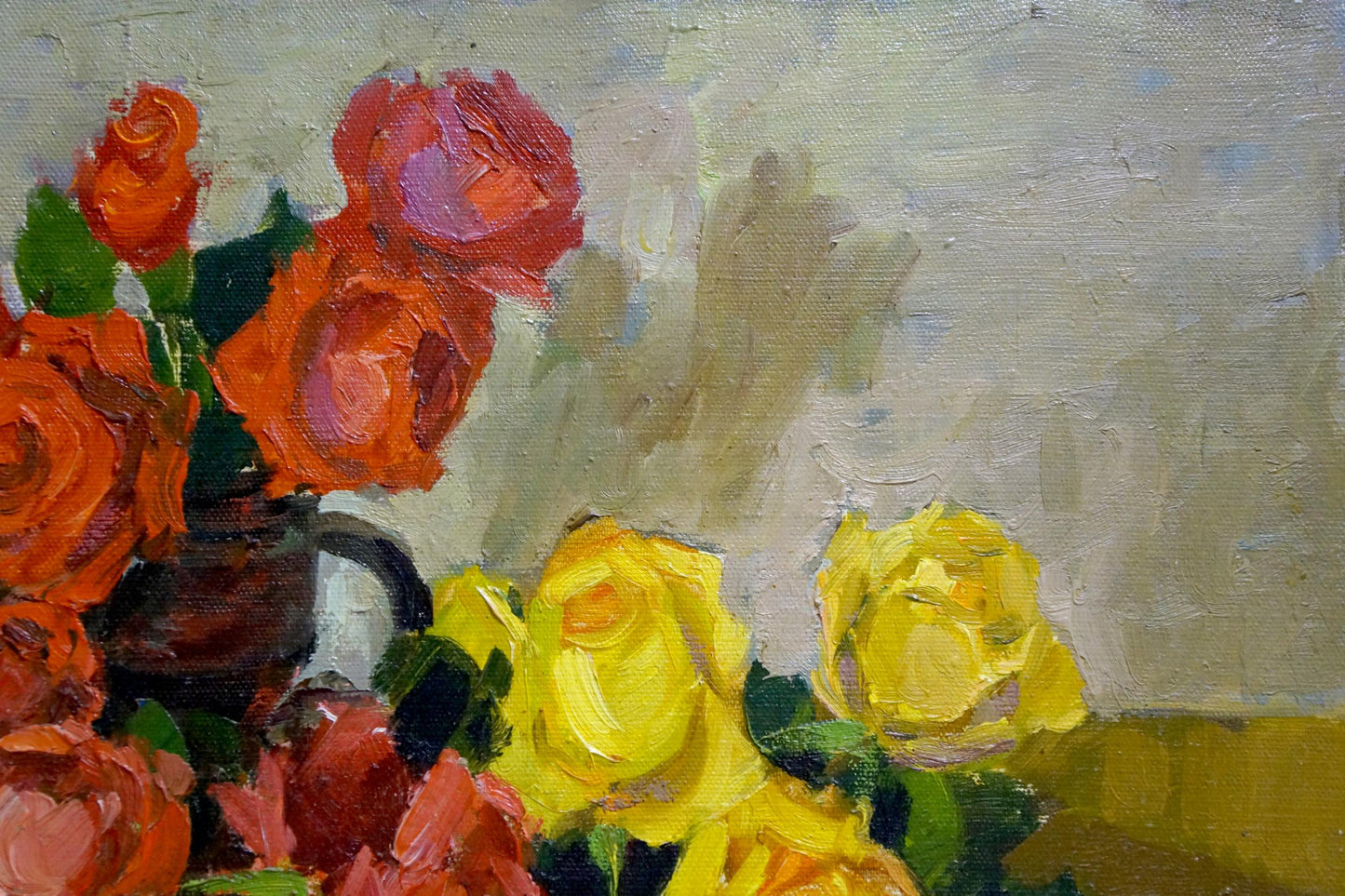 Oil painting Bouquet of roses Oleinik Anna Petrovna