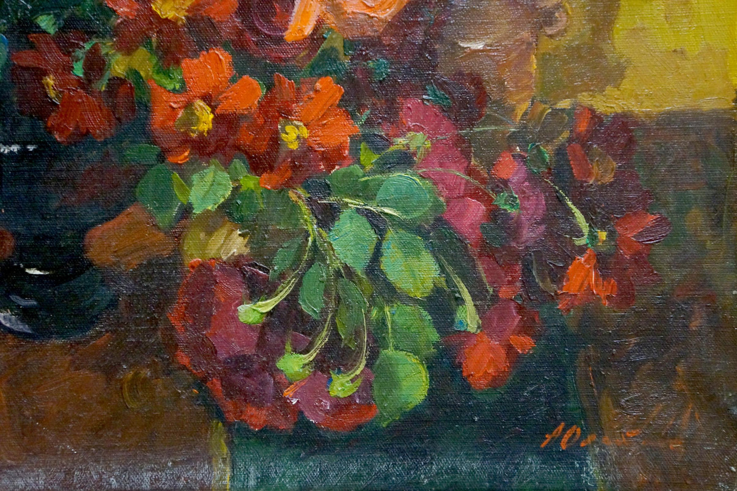 Oil painting Bouquet of roses Oleinik Anna Petrovna