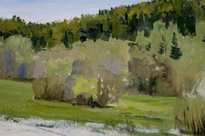 Oil painting Spring sketch Yakovlev B.N.
