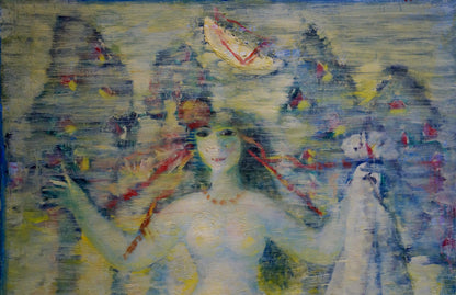Abstract oil painting Portrait of a girl Prokopenko Nikolay Nikolaevich